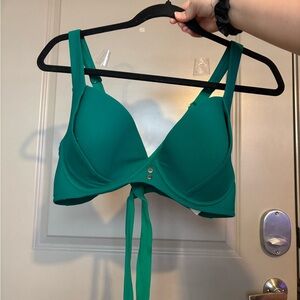 Time and Tru Teal Women's Push Up Bra Bikini Top